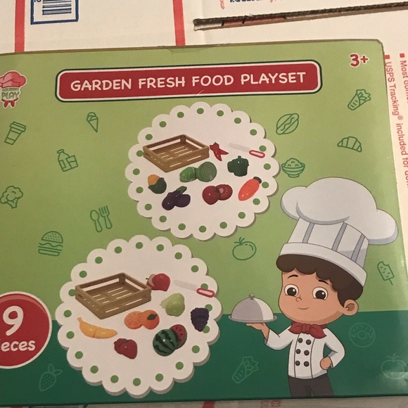 Relist Gourmet Play Garden Fresh Fruit Food Toy With Crate Playset 9 Pieces New - Picture 8 of 12